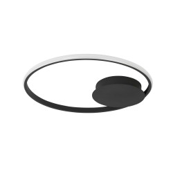 Sandy Black Aluminium & Acrylic LED 32 Watt 230 Volt2320 Lm 3000 IP20 D: 50 H: 5 cm 9348073