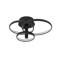 Sandy Black Aluminium & Acrylic LED 30 Watt 230 Volt 2300Lm 3000 IP20 D: 45 W: 35 H: 22 cm 9349063
