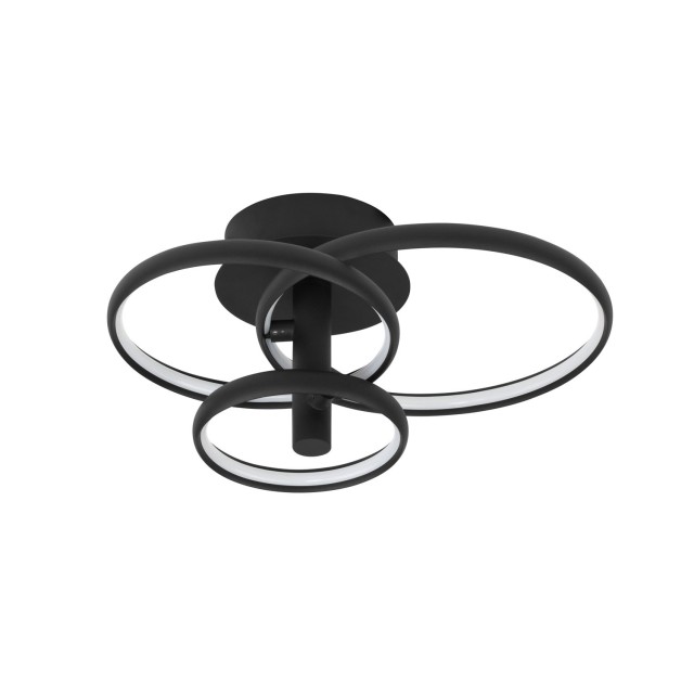 Sandy Black Aluminium & Acrylic LED 30 Watt 230 Volt 2300Lm 3000 IP20 D: 45 W: 35 H: 22 cm 9349063