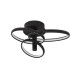 Sandy Black Aluminium & Acrylic LED 30 Watt 230 Volt 2300Lm 3000 IP20 D: 45 W: 35 H: 22 cm 9349063