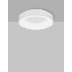 Sandy White Aluminium & Acrylic LED 30 Watt 230 Volt 1950Lm 3000 IP20 D: 38 H: 9 cm 9353830
