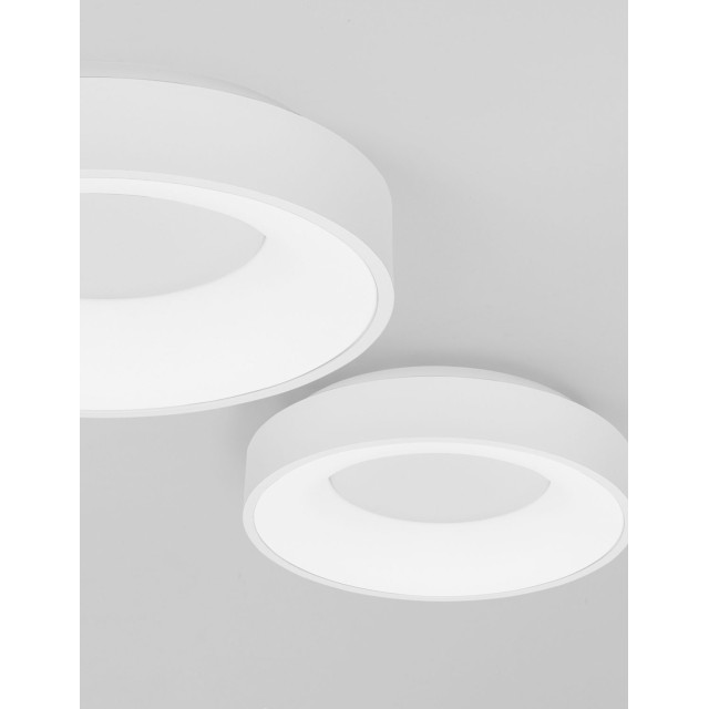 Sandy White Aluminium & Acrylic LED 30 Watt 230 Volt 1950Lm 3000 IP20 D: 38 H: 9 cm 9353830