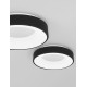 Sandy Black Aluminium & Acrylic LED 30 Watt 230 Volt 1950Lm 3000 IP20 D: 38 H: 9 cm 9353831