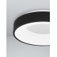 Sandy Black Aluminium & Acrylic LED 30 Watt 230 Volt 1950Lm 3000 IP20 D: 38 H: 9 cm 9353831