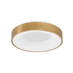 Brushed Gold Aluminium & Acrylic LED 30 Watt 230 Volt 1950Lm 3000 IP20 D: 38 H: 9 cm 9353832