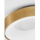 Brushed Gold Aluminium & Acrylic LED 30 Watt 230 Volt 1950Lm 3000 IP20 D: 38 H: 9 cm 9353832