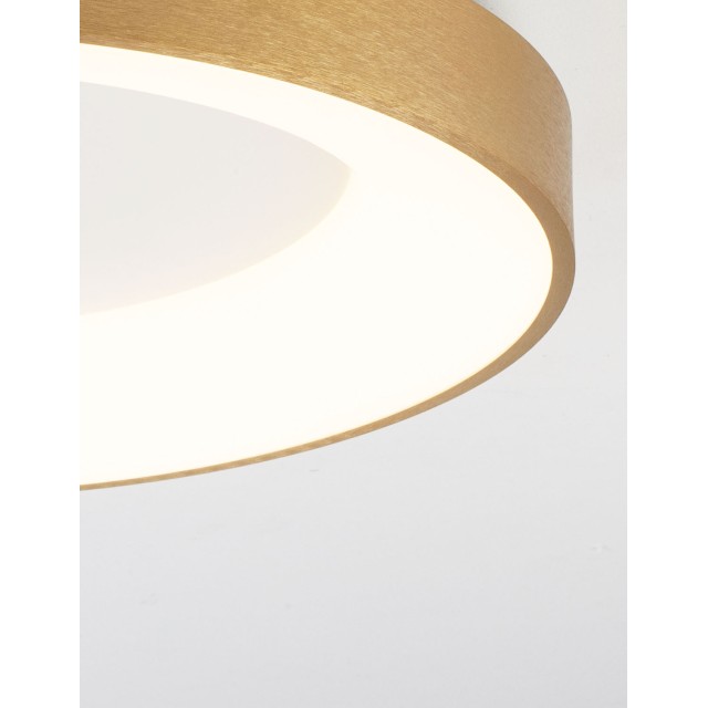 Brushed Gold Aluminium & Acrylic LED 30 Watt 230 Volt 1950Lm 3000 IP20 D: 38 H: 9 cm 9353832