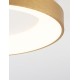 Brushed Gold Aluminium & Acrylic LED 30 Watt 230 Volt 1950Lm 3000 IP20 D: 38 H: 9 cm 9353832