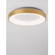 Brushed Gold Aluminium & Acrylic LED 50 Watt 230 Volt 3250Lm 3000 IP20 D: 60 H: 9 cm 9353854