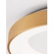 Brushed Gold Aluminium & Acrylic LED 50 Watt 230 Volt 3250Lm 3000 IP20 D: 60 H: 9 cm 9353854