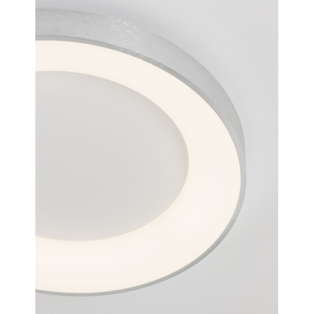 Brushed Silver Aluminium & Acrylic LED 50 Watt 230 Volt 3250Lm 3000 IP20 D: 60 H: 9 cm 9353856