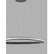 Sandy Black Aluminium & Acrylic LED 32 Watt 230 Volt 1770Lm 3000 IP20 D: 74 H: 120 cm Dimmable 9357064