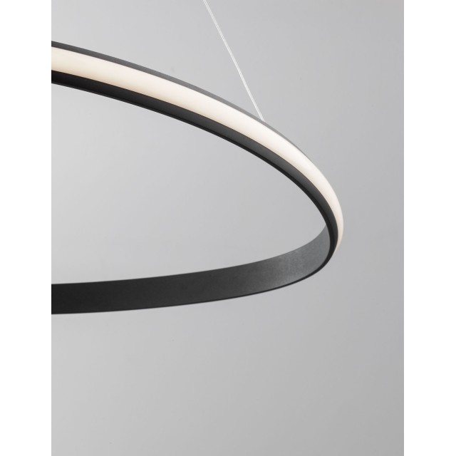 Sandy Black Aluminium & Acrylic LED 32 Watt 230 Volt 1770Lm 3000 IP20 D: 74 H: 120 cm Dimmable 9357064