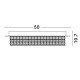 Golden Leaf Aluminium & K9 Crystal LED 40 Watt 230 Volt 2400Lm 4000K IP20 D: 50 H: 10.7 cm 9361083