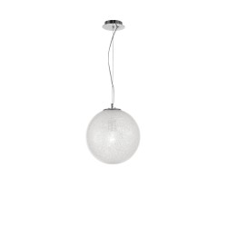 Clear Glass & Acrylic Inside Chrome Aluminium LED E27 1x40W IP20 Bulb Excluded D: 25 H: 120 cm 9361741