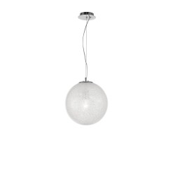 Clear Glass & Acrylic Inside Chrome Aluminium LED E27 1x40W IP20 Bulb Excluded D: 30 H: 120 cm 9361742