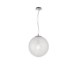 Clear Glass & Acrylic Inside Chrome Aluminium LED E27 1x40W IP20 Bulb Excluded D: 40 H: 120 cm 9361743
