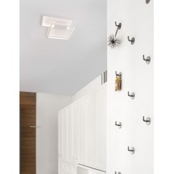 Sandy White Steel Aluminium & Acrylic LED 30 Watt 230 Volt 2030Lm 3000 IP20 L: 45 W:45 H: 4 cm 9364034