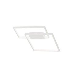 Sandy White Steel Aluminium & Acrylic LED 30 Watt 230 Volt 2030Lm 3000 IP20 L: 45 W:45 H: 4 cm 9364034