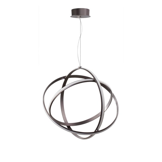 Black Purple Aluminium & Acrylic AdjusTable LED 63 Watt 230 Volt 3043Lm 3000 IP20 D: 70 H: 150 cm Dimmable 9365013