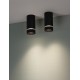 Sandy Black Aluminium & Acrylic LED GU10 1x10 Watt IP20 220-240 Volt Bulb Excluded D: 6 H: 12.5 cm