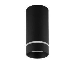 Sandy Black Aluminium & Acrylic LED GU10 1x10 Watt IP20 220-240 Volt Bulb Excluded D: 6 H: 12.5 cm