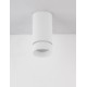 Sandy White Aluminium & Acrylic LED GU10 1x10 Watt IP20 220-240 Volt Bulb Excluded D: 6 H: 12.5 cm