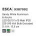Sandy White Aluminium & Acrylic LED GU10 1x10 Watt IP20 220-240 Volt Bulb Excluded D: 6 H: 12.5 cm