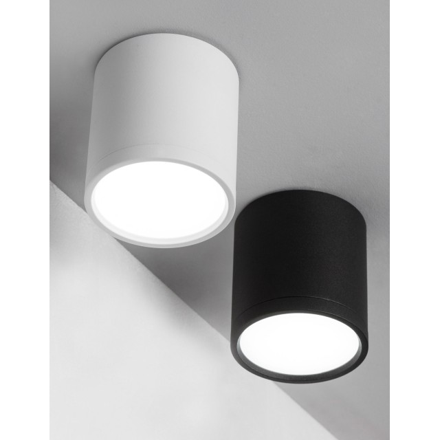 Sandy White Aluminium & Acrylic LED 7 Watt 100-240 Volt 570Lm 4000K IP20 7 D: 7 H: 7.5 cm