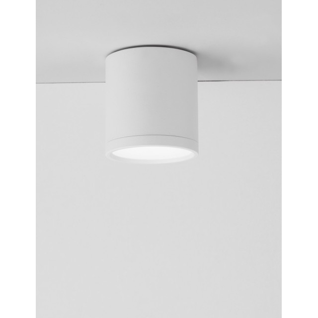 Sandy White Aluminium & Acrylic LED 7 Watt 100-240 Volt 570Lm 4000K IP20 7 D: 7 H: 7.5 cm