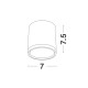 Sandy White Aluminium & Acrylic LED 7 Watt 100-240 Volt 570Lm 4000K IP20 7 D: 7 H: 7.5 cm
