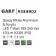 Sandy White Aluminium & Acrylic LED 7 Watt 100-240 Volt 570Lm 4000K IP20 7 D: 7 H: 7.5 cm