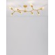 Brass Metal LED LED E27 8x12 Watt 230 Volt IP20 Bulb Excluded L: 98 H: 35 cm 9404078