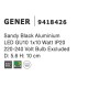 Sandy Black Aluminium LED GU10 1x10 Watt IP20 220-240 Volt Bulb Excluded D: 5.6 H: 10 cm