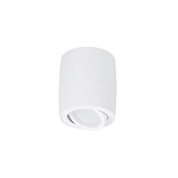Sandy White Aluminium LED GU10 1x10 Watt IP20 220-240 Volt Bulb Excluded D: 8 H: 9 cm