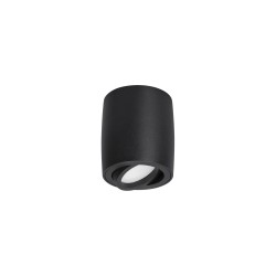 Sandy Black Aluminium LED GU10 1x10 Watt IP20 220-240 Volt Bulb Excluded D: 8 H: 9 cm