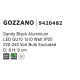 Sandy Black Aluminium LED GU10 1x10 Watt IP20 220-240 Volt Bulb Excluded D: 8 H: 9 cm