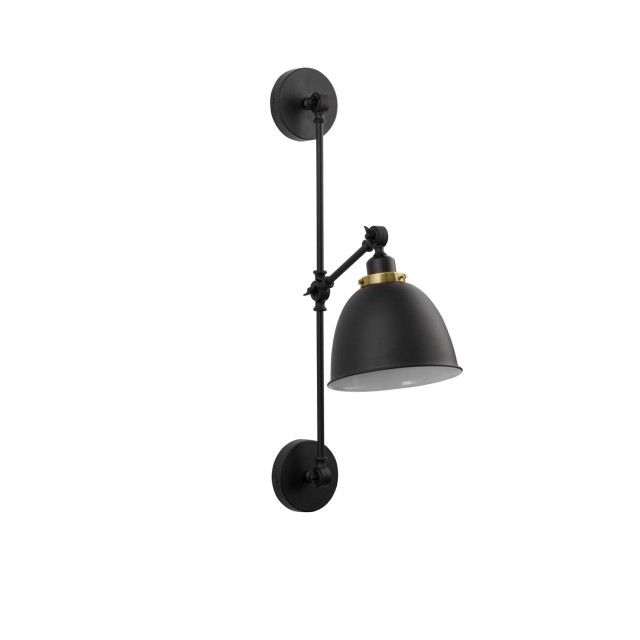 Black & Brass Metal LED LED E27 1x12 Watt 230 Volt IP20 Bulb Excluded D: 16 W: 27 H: 44 cm 9420850