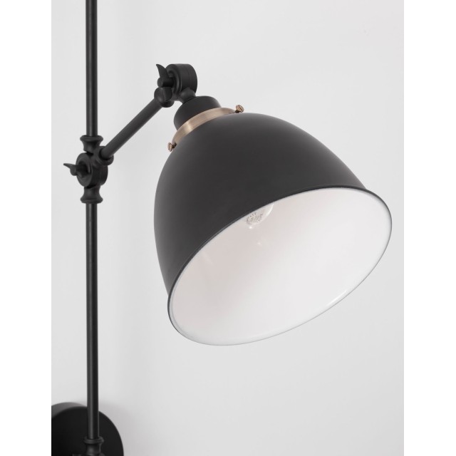 Black & Brass Metal LED LED E27 1x12 Watt 230 Volt IP20 Bulb Excluded D: 16 W: 27 H: 44 cm 9420850