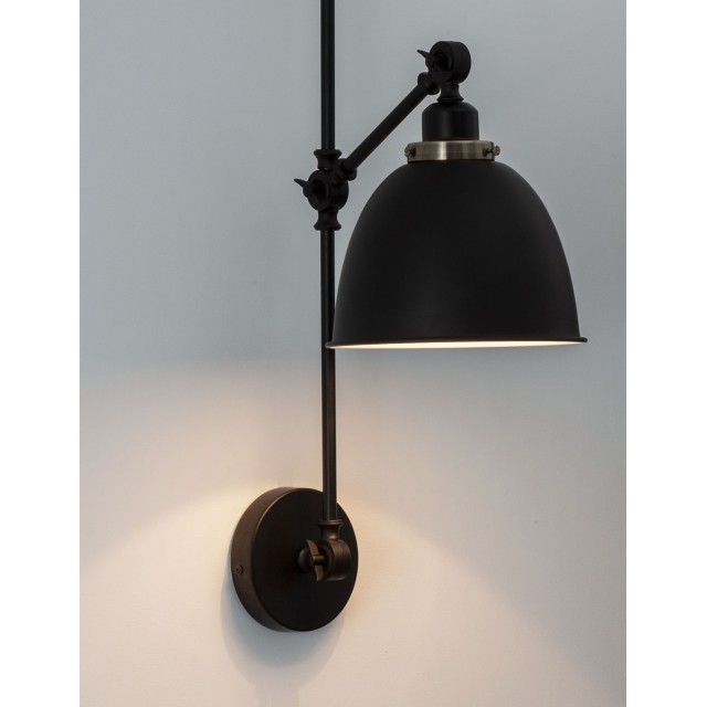 Black & Brass Metal LED LED E27 1x12 Watt 230 Volt IP20 Bulb Excluded D: 16 W: 27 H: 44 cm 9420850
