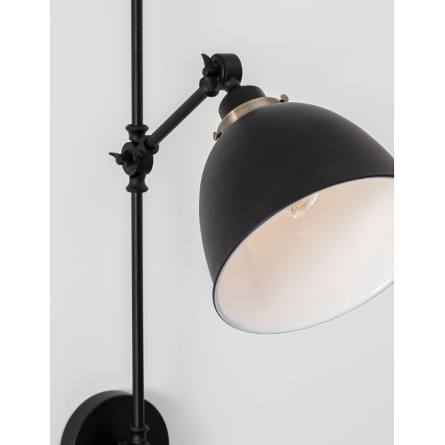 Black & Brass Metal LED LED E27 1x12 Watt 230 Volt IP20 Bulb Excluded D: 16 W: 27 H: 44 cm 9420850