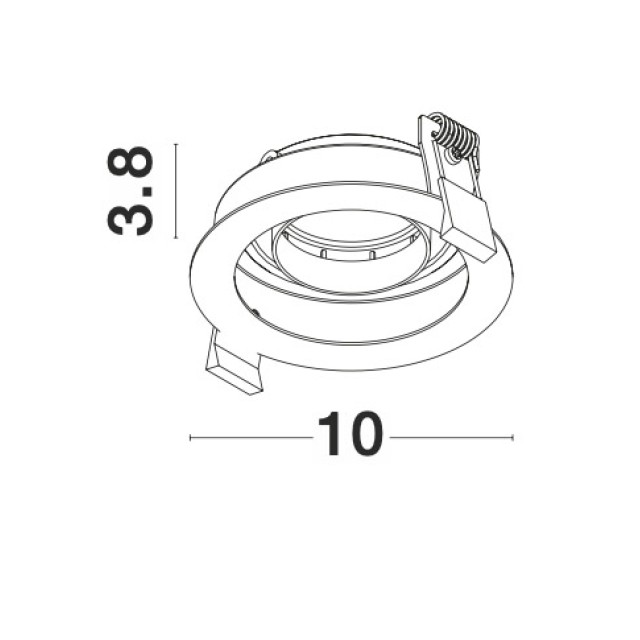 Σποτ Χωνευτό Cedi Led GU10 1x10W IP20 220-240V Μαύρο 9430125 Σποτ Χωνευτό Cedi Led GU10 1x10W IP20 220-240V Μαύρο 9430125