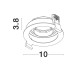 Σποτ Χωνευτό Cedi Led GU10 1x10W IP20 220-240V Μαύρο 9430125 Σποτ Χωνευτό Cedi Led GU10 1x10W IP20 220-240V Μαύρο 9430125