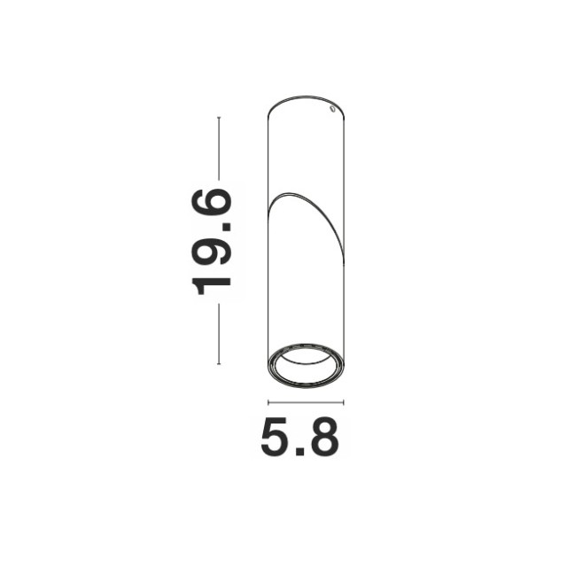 Downlight Οροφής GU10 Μαύρο Αλουμίνιο 9540317 Nova Luce