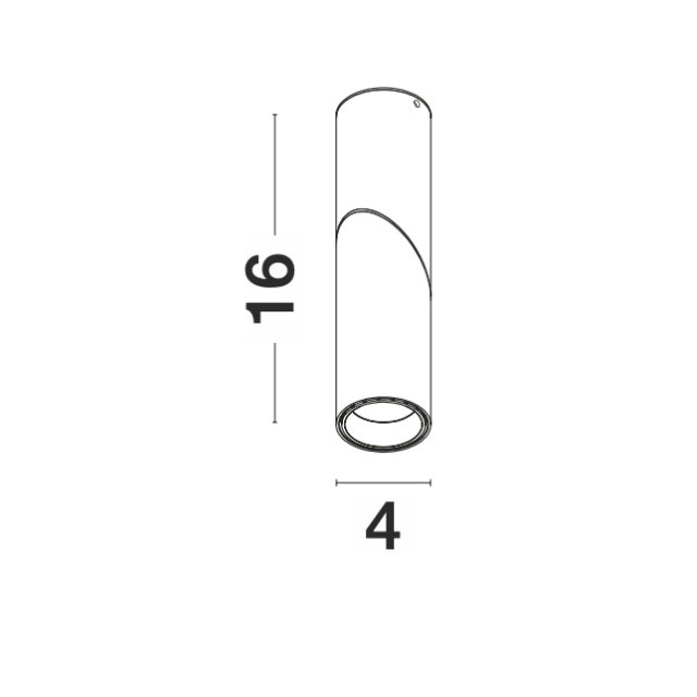 Sandy black Aluminium LED 6 Watt 230 Volt UGR80 Beam Angle D: 4 H: 16 cm