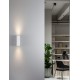 Sandy White Aluminium LED GU10 2x10 IP20 220-240 Volt Bulb Excluded D: 5.6 W: 8 H: 18 cm 9450881
