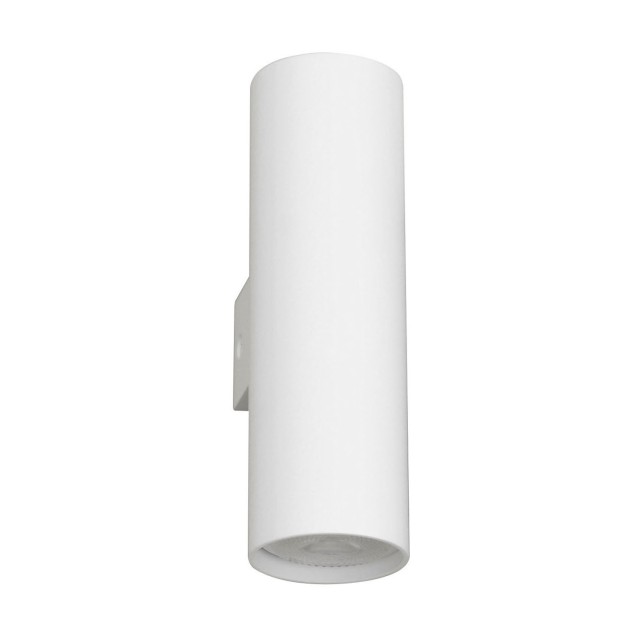 Sandy White Aluminium LED GU10 2x10 IP20 220-240 Volt Bulb Excluded D: 5.6 W: 8 H: 18 cm 9450881