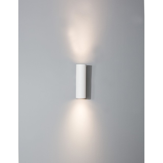 Sandy White Aluminium LED GU10 2x10 IP20 220-240 Volt Bulb Excluded D: 5.6 W: 8 H: 18 cm 9450881