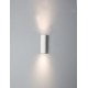 Sandy White Aluminium LED GU10 2x10 IP20 220-240 Volt Bulb Excluded D: 5.6 W: 8 H: 18 cm 9450881