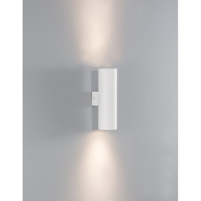 Sandy White Aluminium LED GU10 2x10 IP20 220-240 Volt Bulb Excluded D: 5.6 W: 8 H: 18 cm 9450881